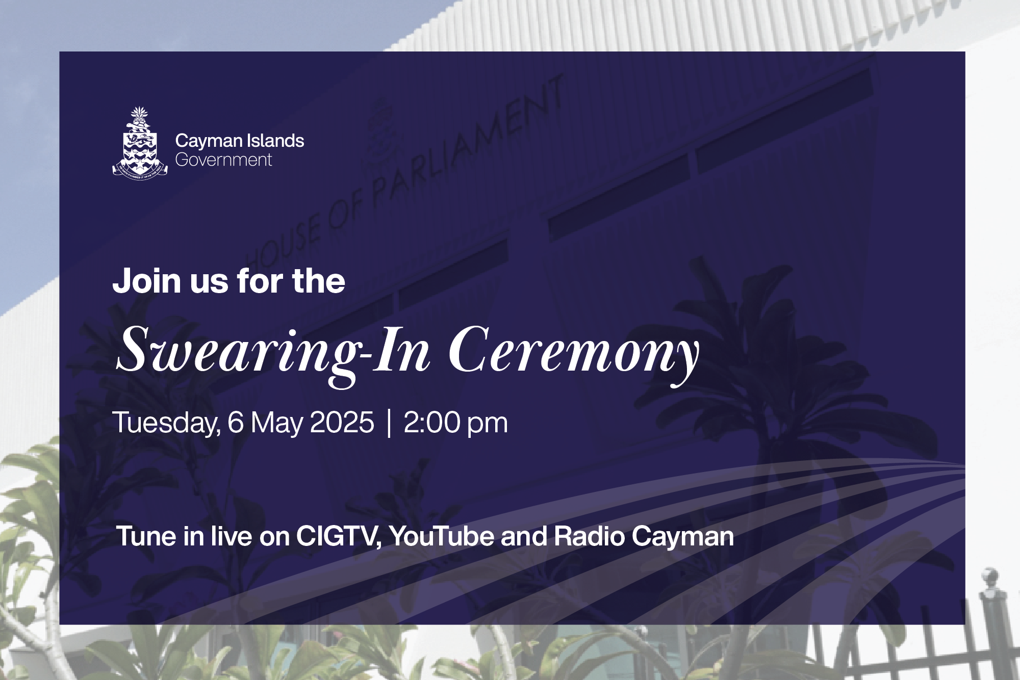 Tune in to the Swearing in Ceremony