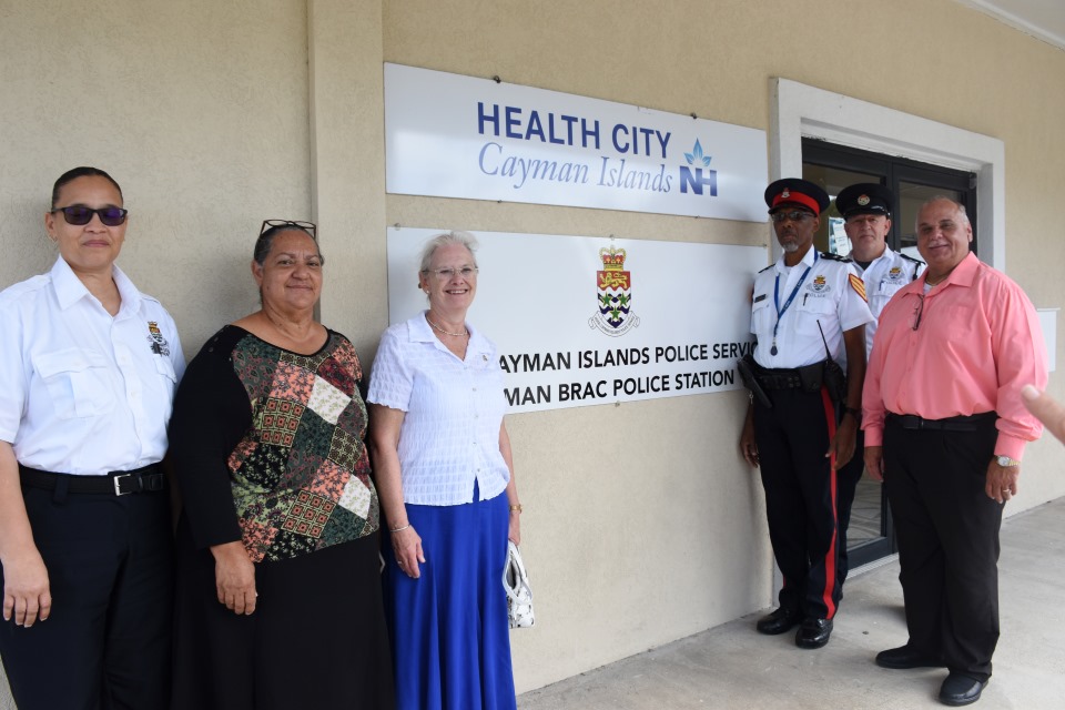 Caption: District Commissioner Mark Tibbetts, Her Excellency Jane Owen ...